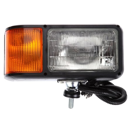 Truck-Lite Right Hand Side, Halogen, 4 X 6 In. Rectangular, Snow Plow Light, 2 Bulb, Polycarbonate, 12V 80820